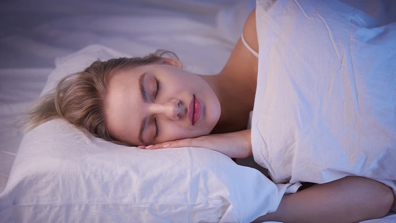 sleeping girl pillow with night lighting