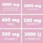 Tabela sa satojcima Collagen Complex ukus jagode - 6 u 1 kolagen kompleks sa glukozaminom, hondroitinom, MSM, vitamin D3 i C